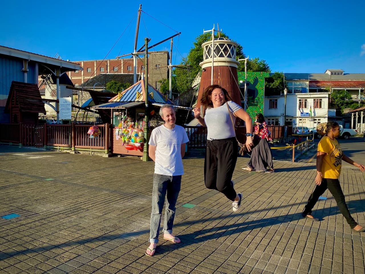 Team Jumping in Port Louis
