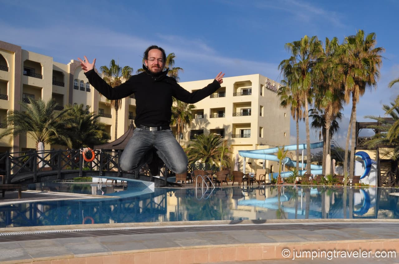 Jumping in Hammamet