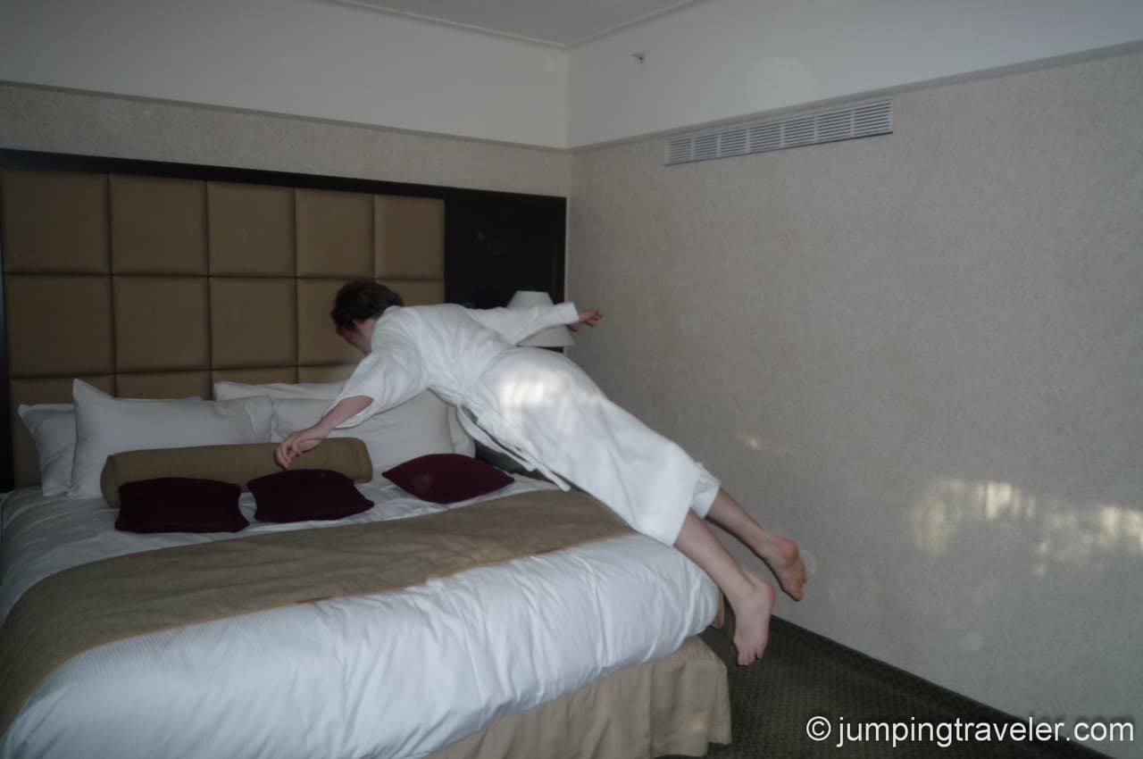 Jumping in Hilton Bonaventure