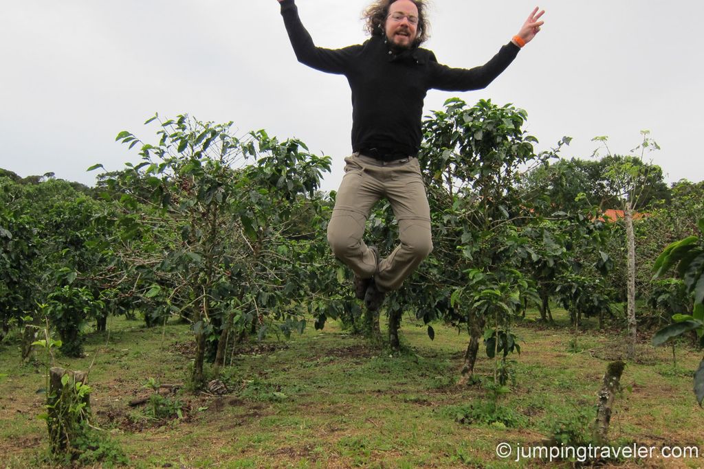 Jumping in Monteverde Rain Forest