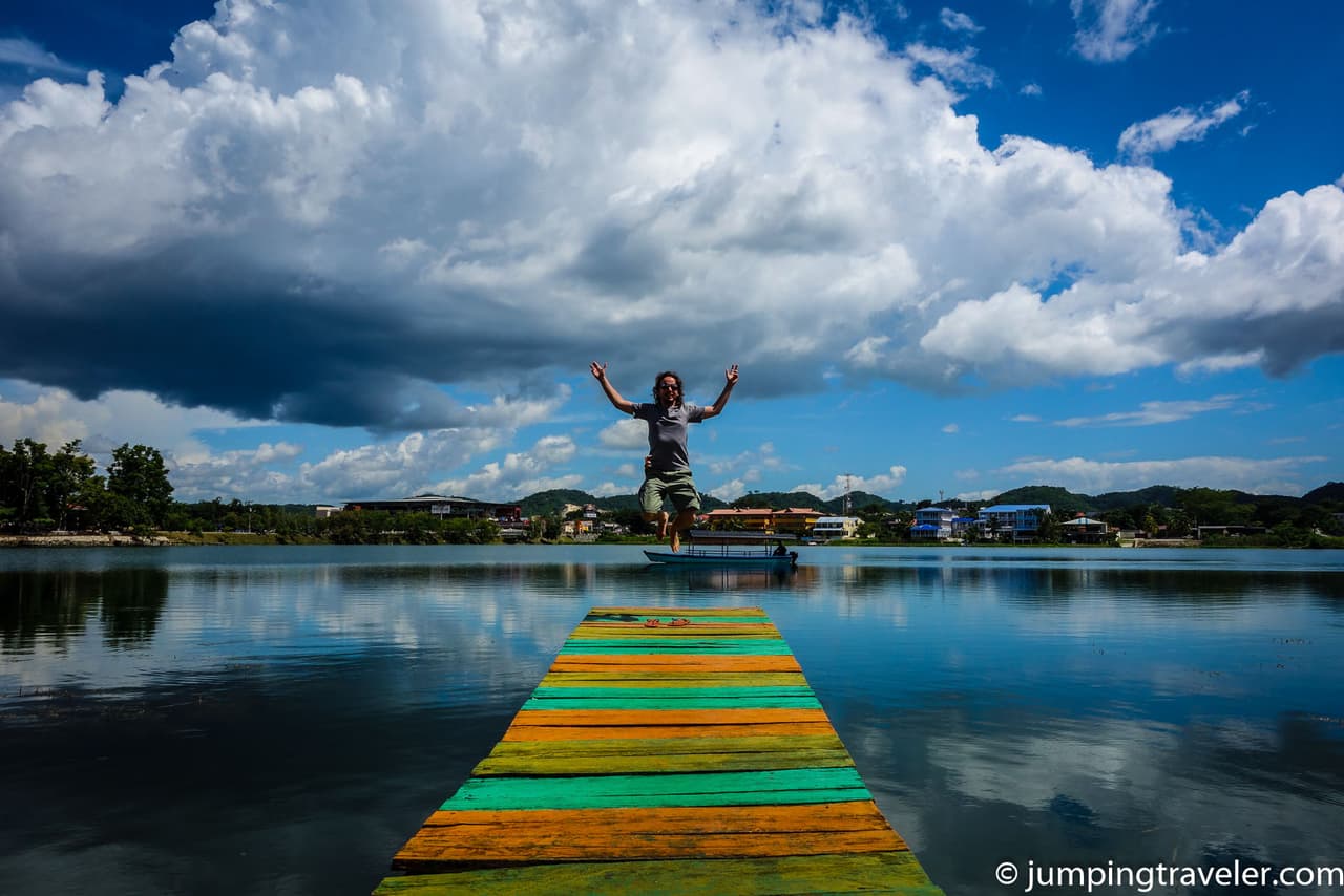 Jumping in Flores Island