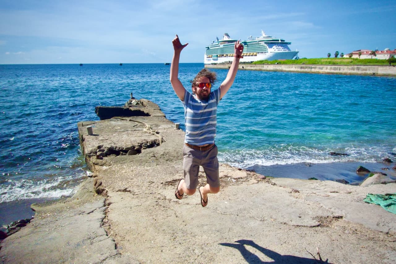 Jumping in Sint Maarten