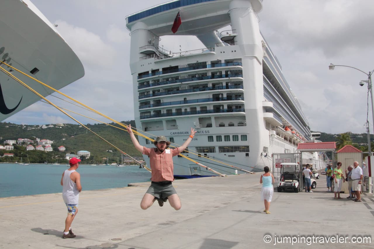Jumping in US Virgin Islands
