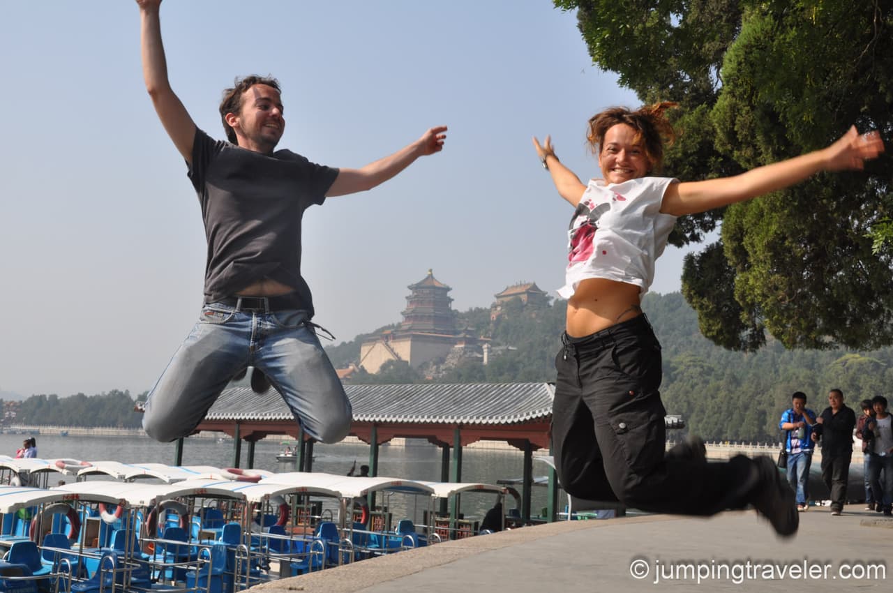Jumping at the Summer Palace