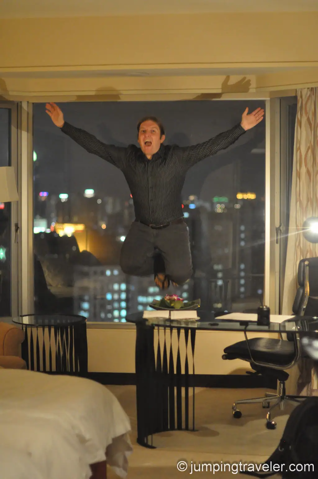 Jumping in Hilton Shanghai