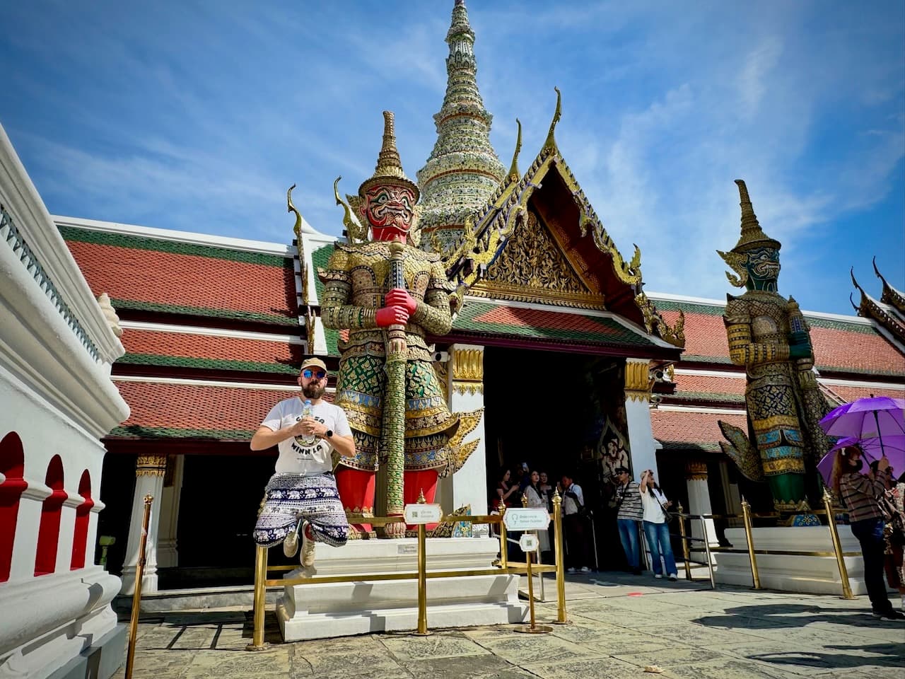 Jumping in Bangkok Grand Palace