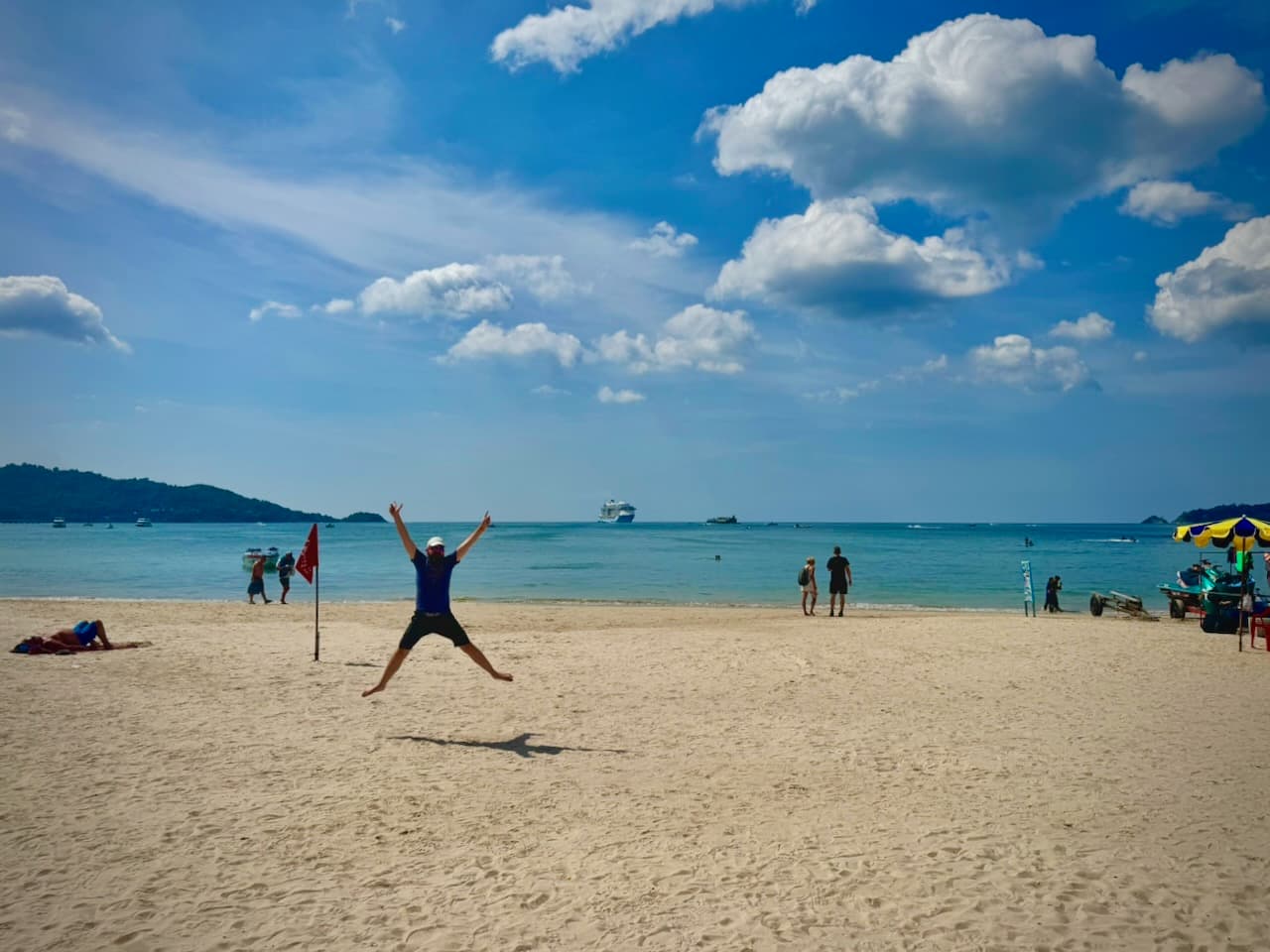Jumping in Patong beach, Phuket