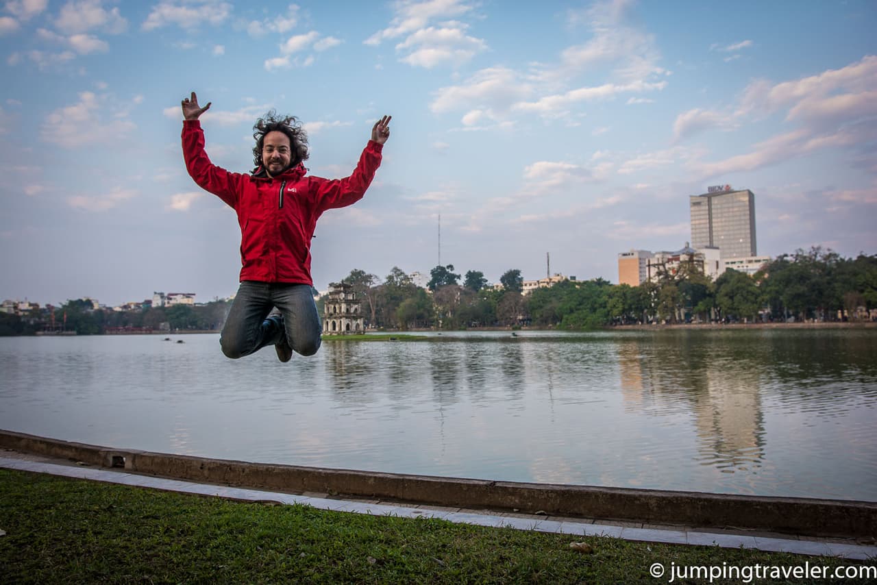 Jumping in Hanoi, Vietnam
