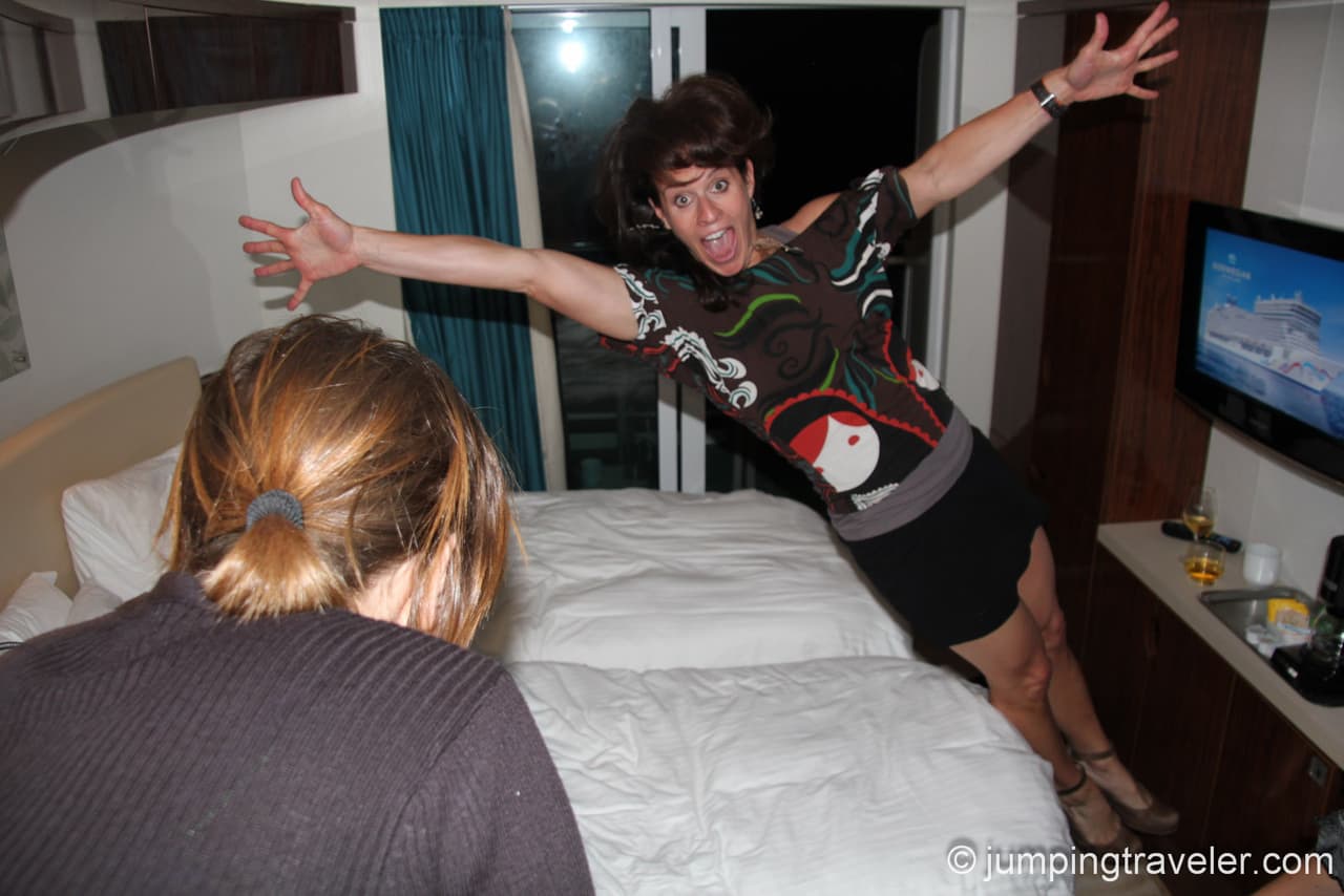 Bed Jumping on Norwegian Epic