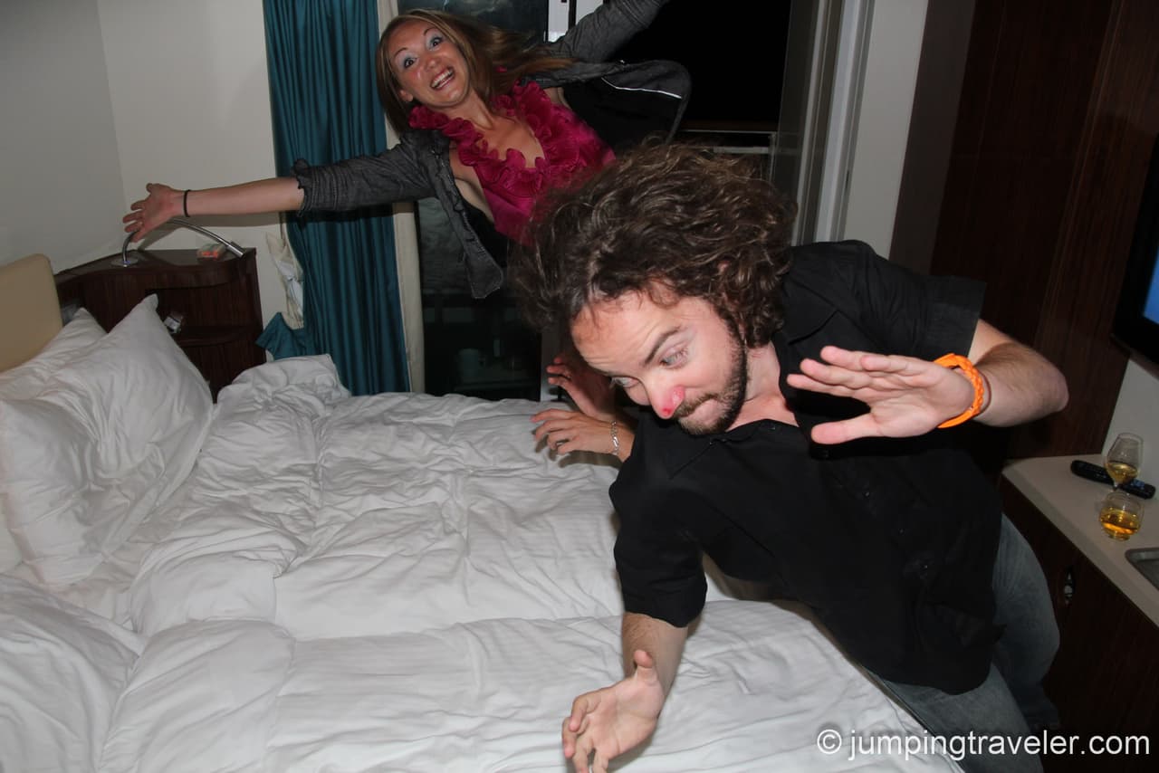 Bed Jumping on Norwegian Epic