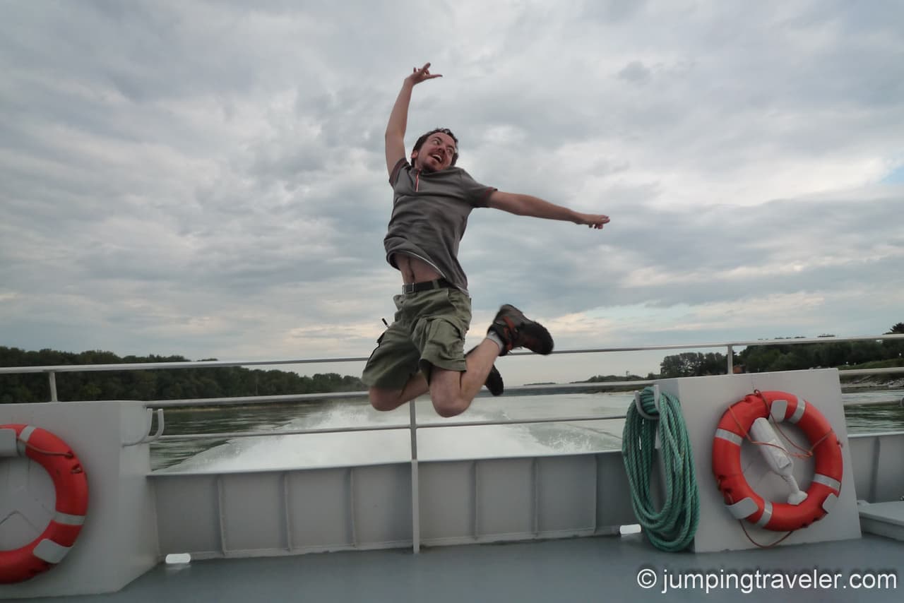 Jumping on the Danube