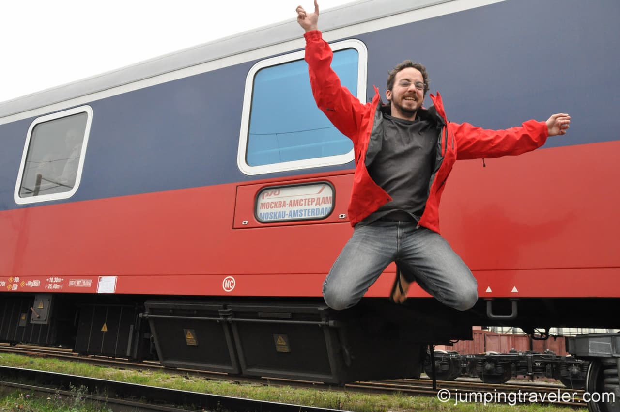 Jumping in Brest, Belarus
