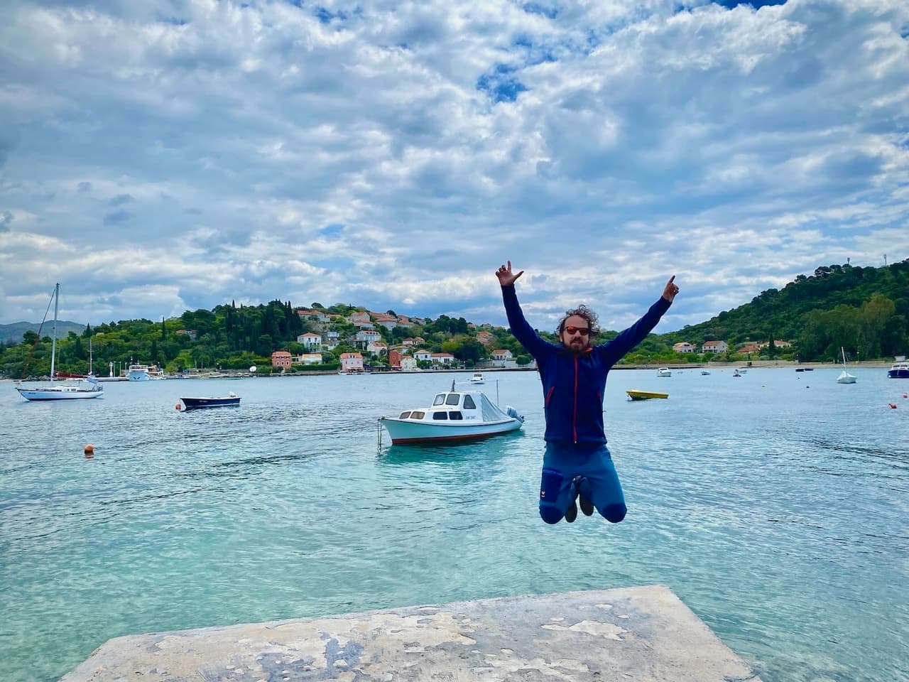 Jumping in Koločep