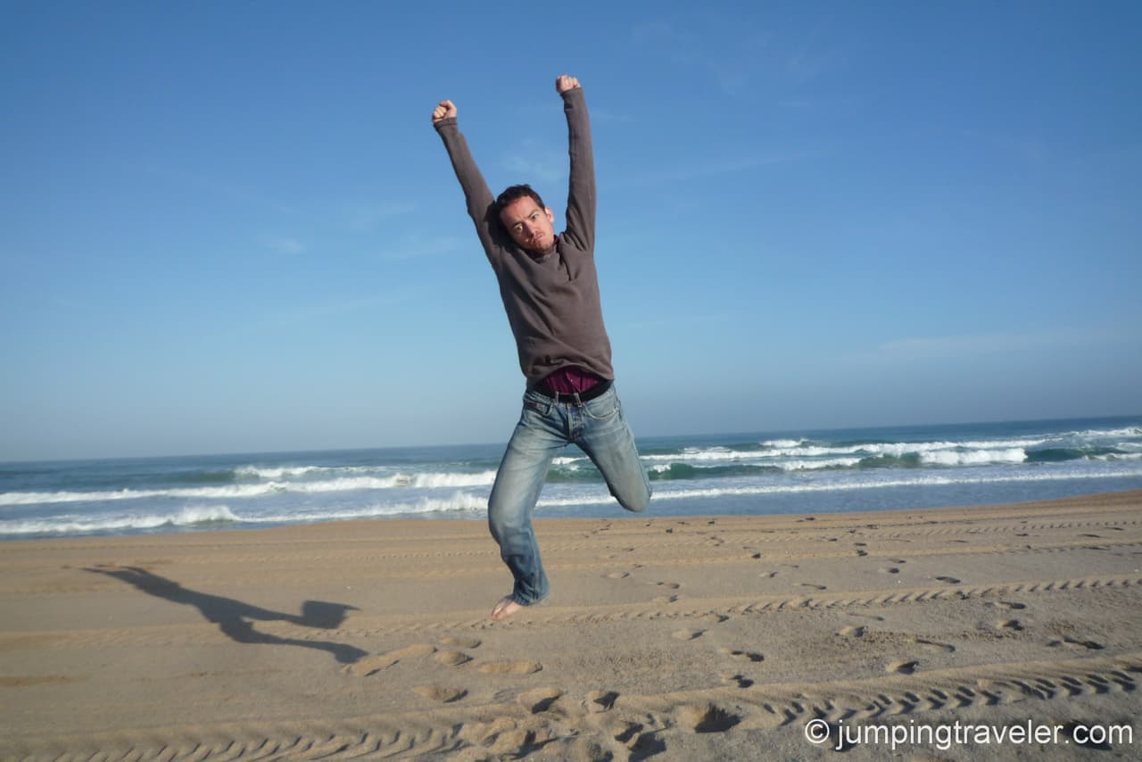 Jumping in Biarritz