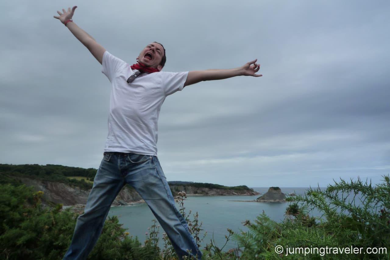 Jumping in Hendaye