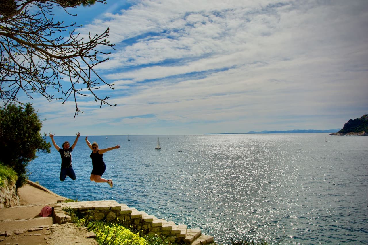 Jumping in le Cap Ferrat