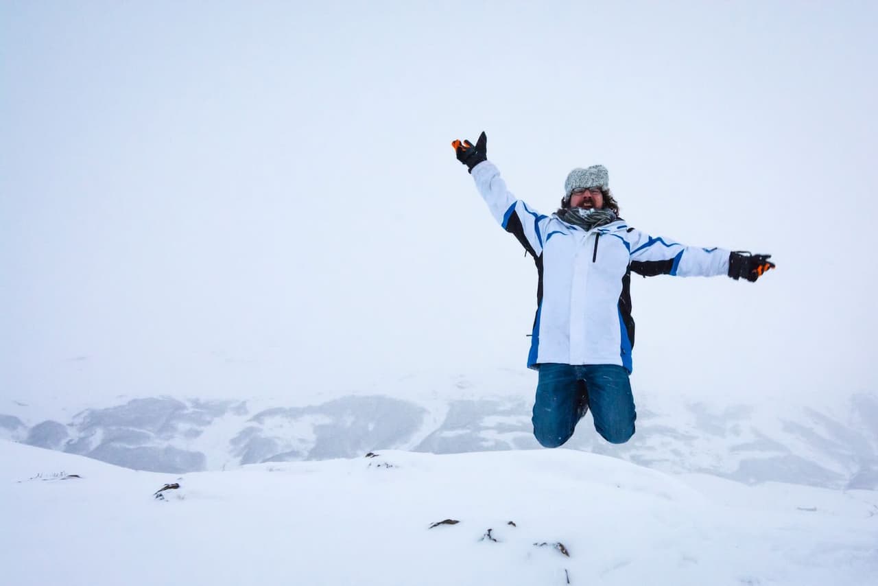 Jumping in Geysir (in front of me, so you can't see it)