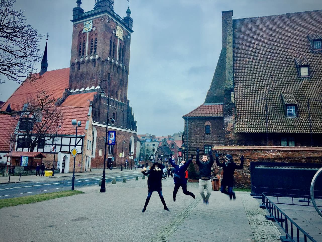 Jumping in Gdańsk