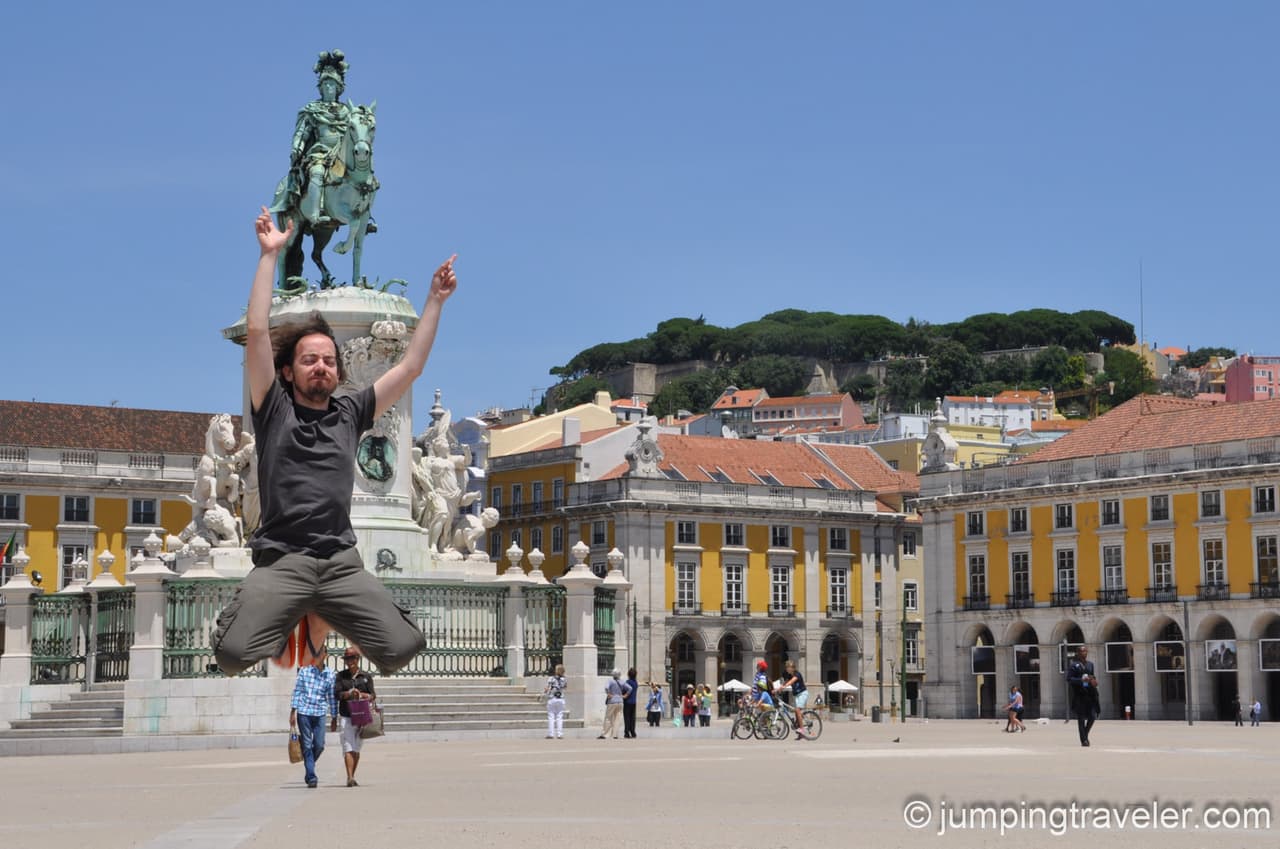 Jumping in Lisbon