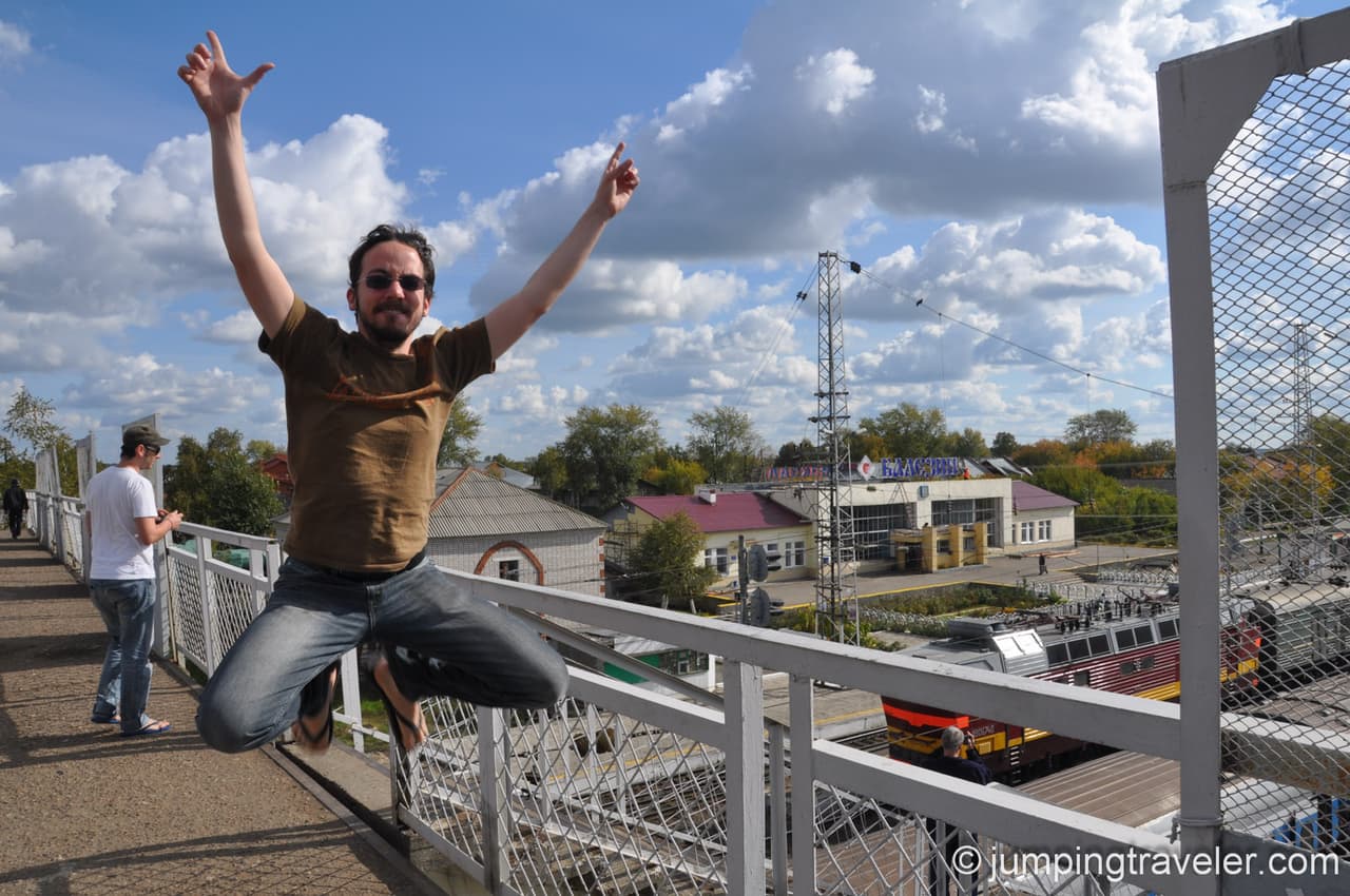 Jumping in Balezino