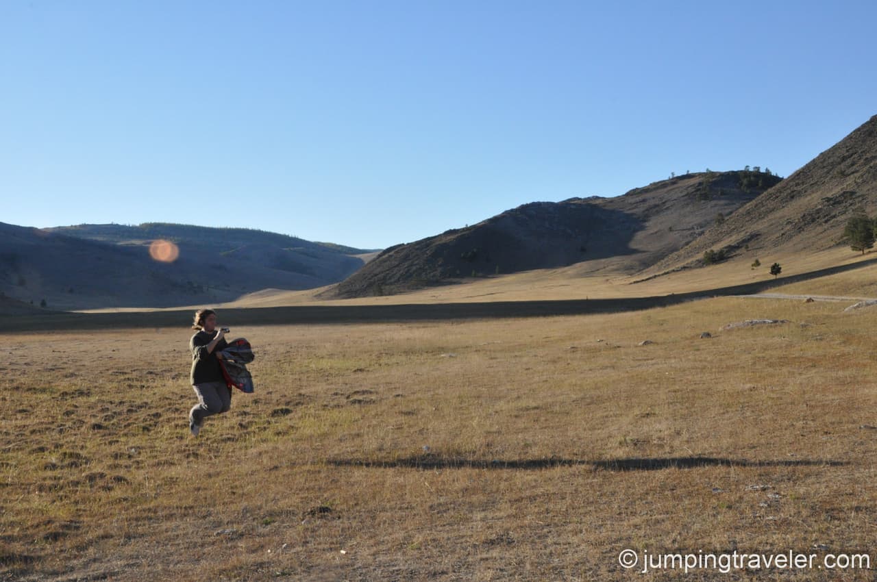 Jumping on the Baikal