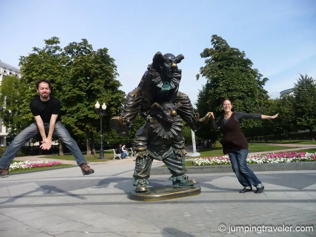 Ghost-sheep jumping