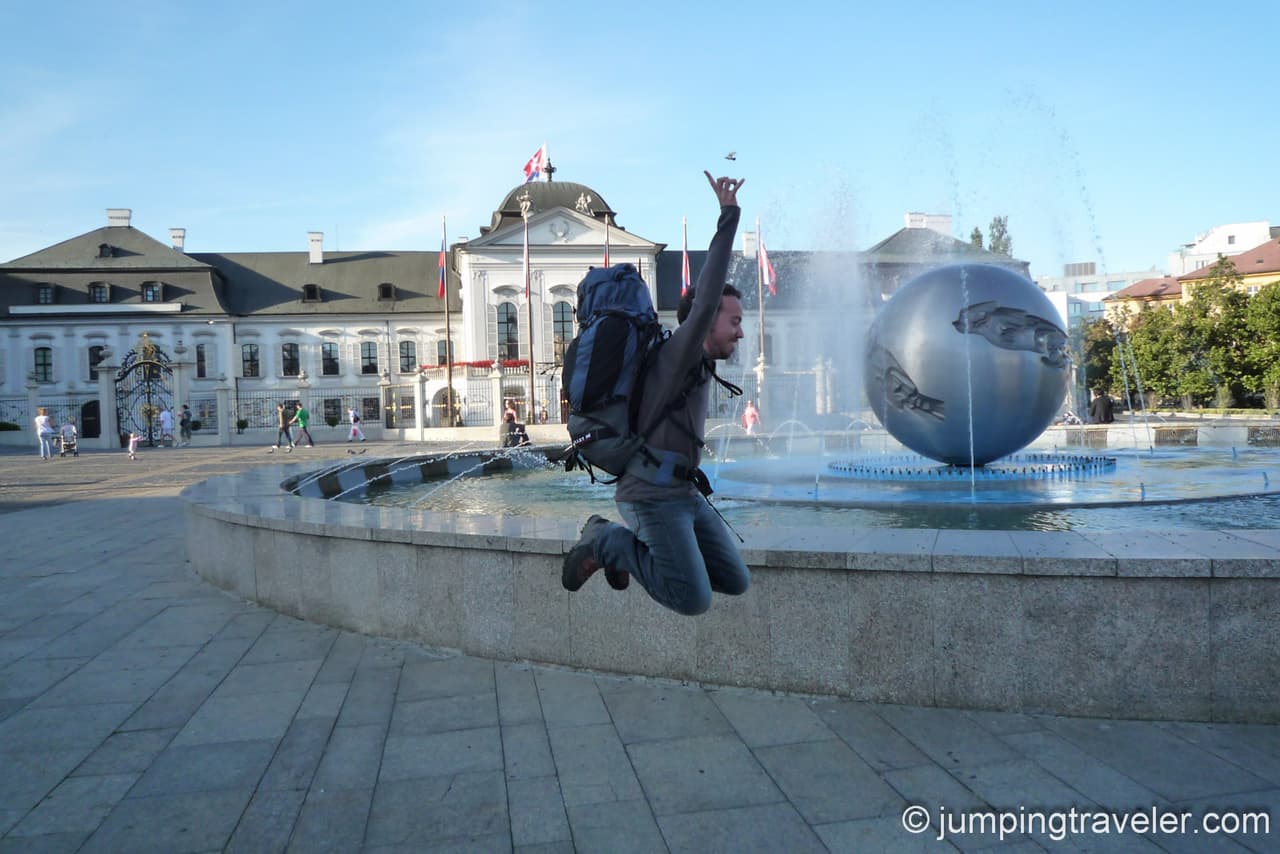 Jumping in Bratislava