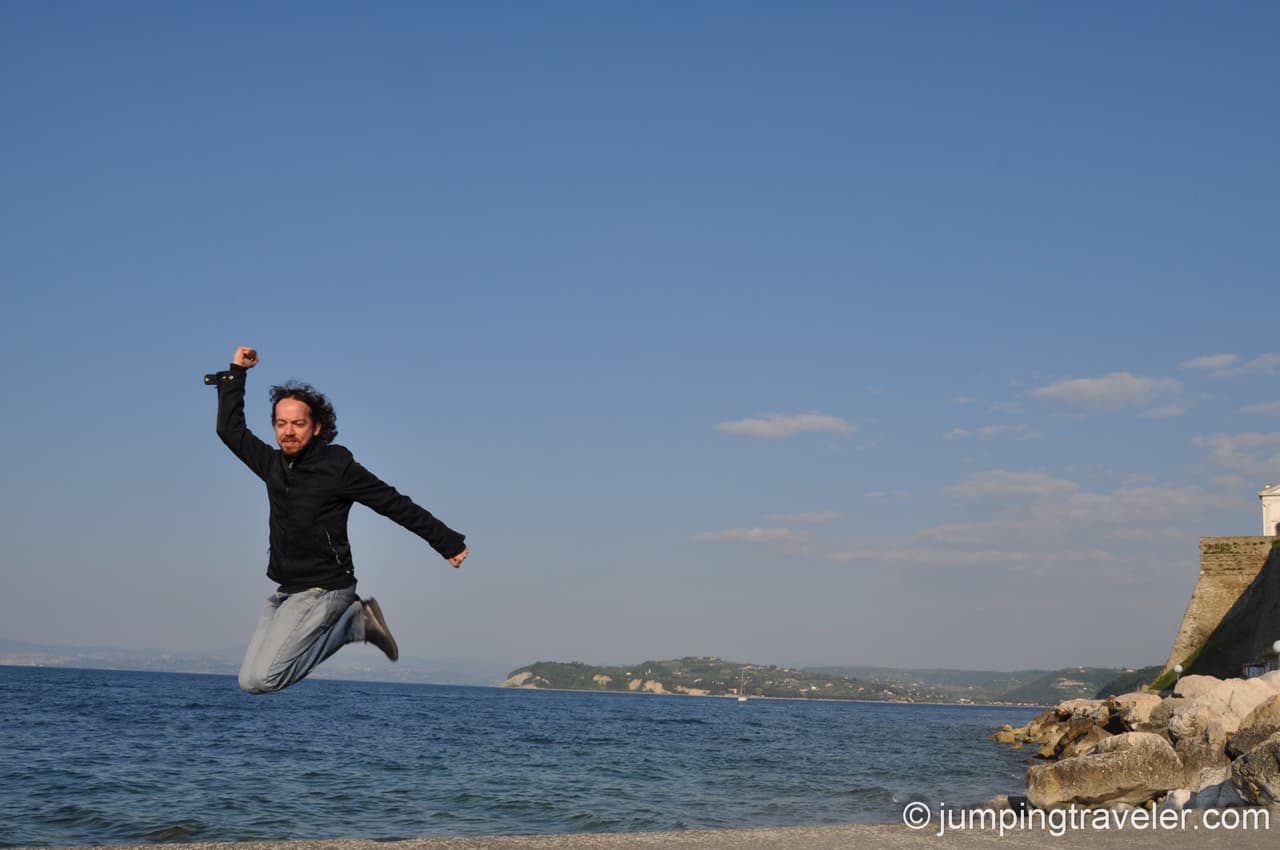 Jumping in Piran
