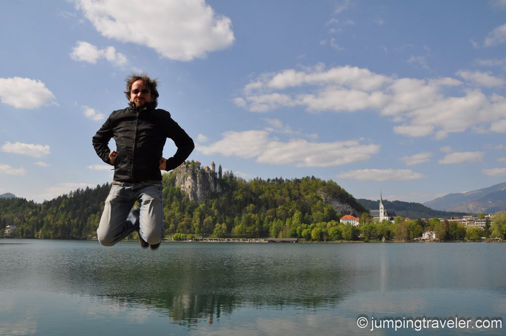 Jumping in Bled