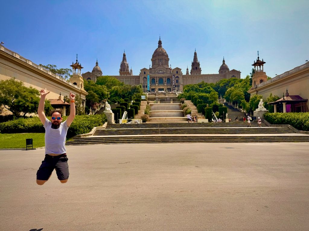 Jumping al Museu Nacional d'Art de Catalunya