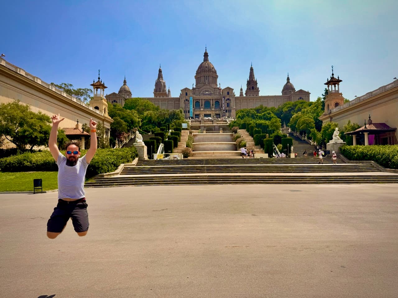 Jumping al Museu Nacional d'Art de Catalunya