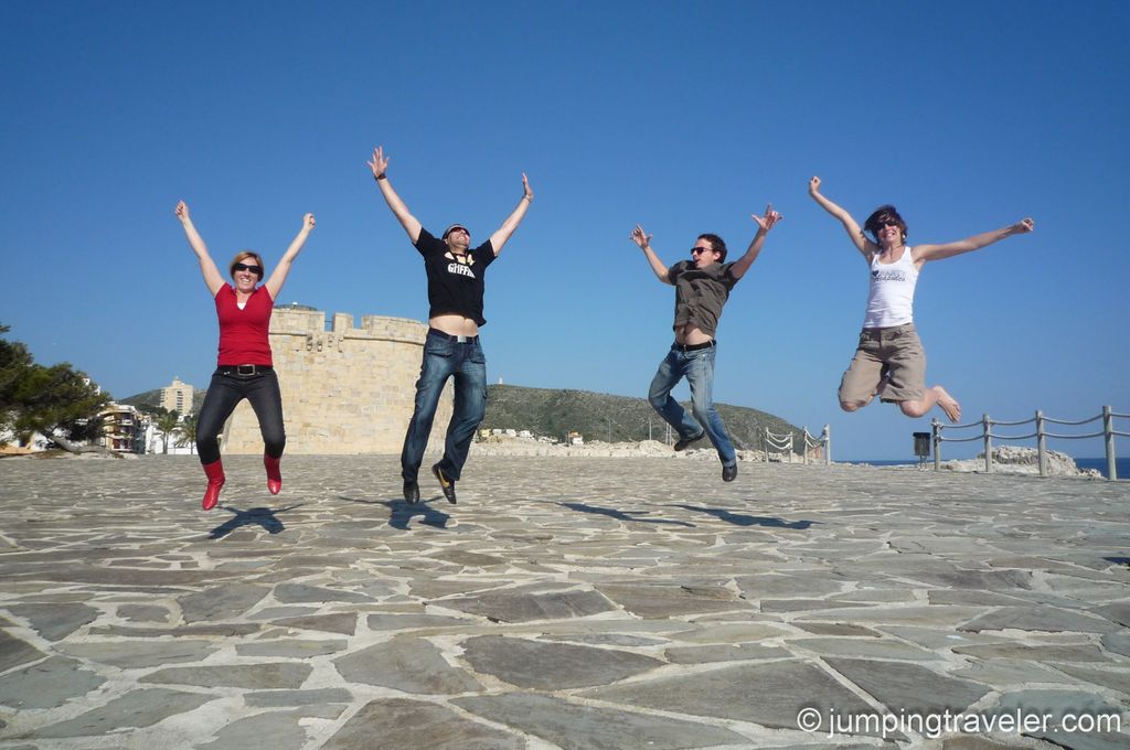 Jumping in Moraira