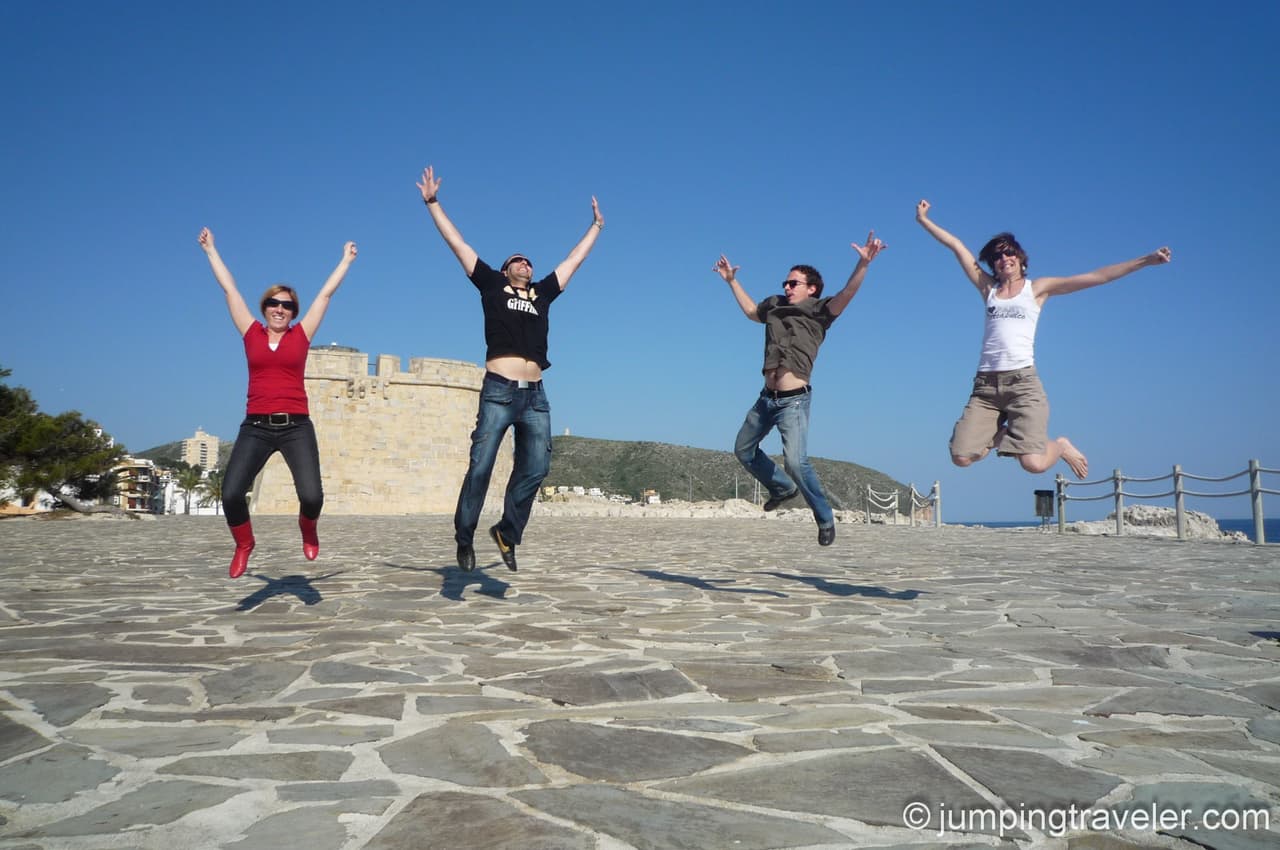 Jumping in Moraira